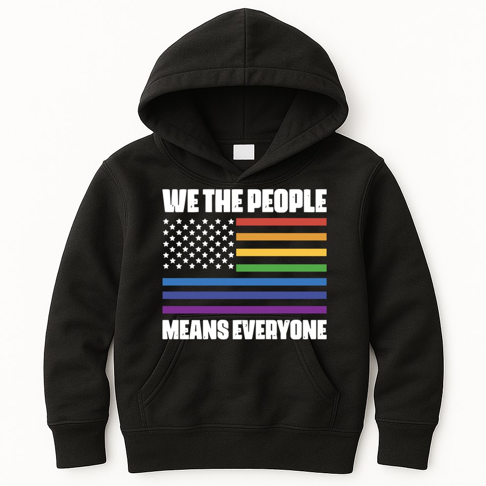 Lgbt Pride Parade We The People Means Everyone Kids Hoodie