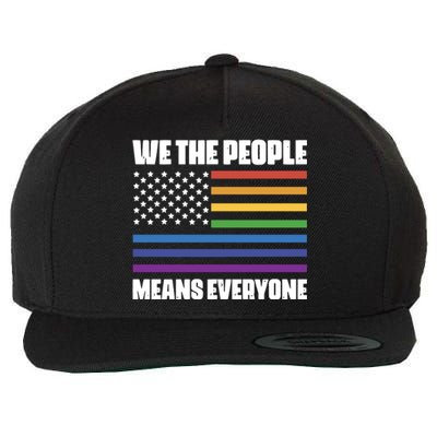 Lgbt Pride Parade We The People Means Everyone Wool Snapback Cap