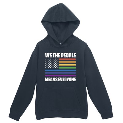 Lgbt Pride Parade We The People Means Everyone Urban Pullover Hoodie