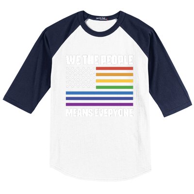 Lgbt Pride Parade We The People Means Everyone Baseball Sleeve Shirt