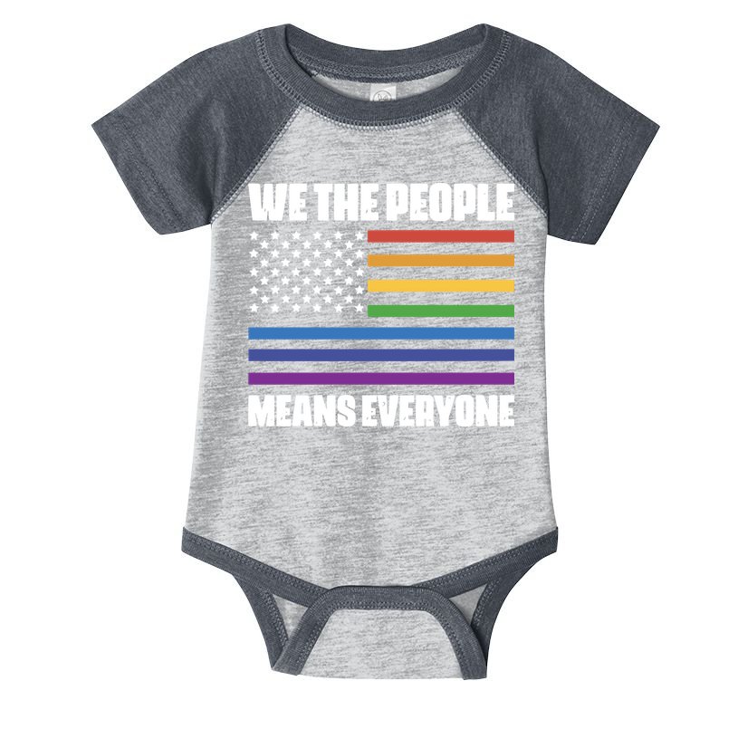 Lgbt Pride Parade We The People Means Everyone Infant Baby Jersey Bodysuit