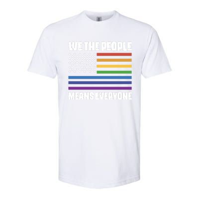 Lgbt Pride Parade We The People Means Everyone Softstyle® CVC T-Shirt