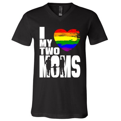 Lgbt Pride Proud Gay Mom Gift V-Neck T-Shirt