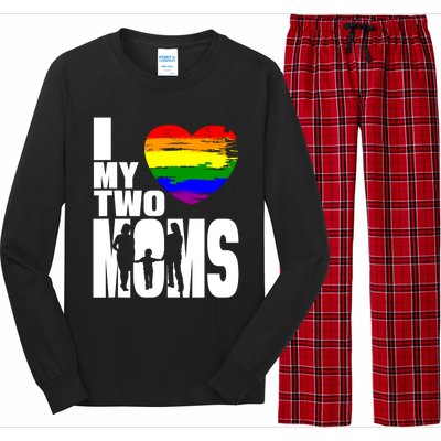 Lgbt Pride Proud Gay Mom Gift Long Sleeve Pajama Set