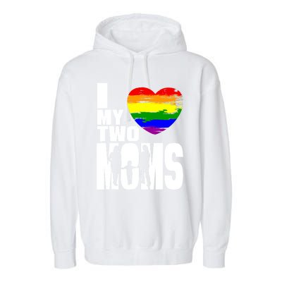 Lgbt Pride Proud Gay Mom Gift Garment-Dyed Fleece Hoodie