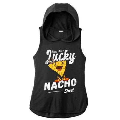 Lucky Poker Player Gambling Funny Poker Ladies PosiCharge Tri-Blend Wicking Draft Hoodie Tank