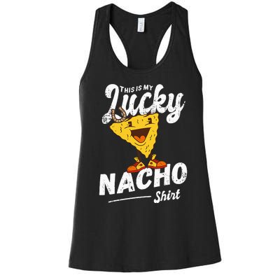 Lucky Poker Player Gambling Funny Poker Women's Racerback Tank