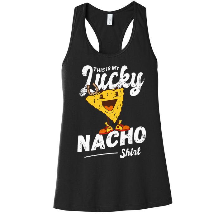 Lucky Poker Player Gambling Funny Poker Women's Racerback Tank