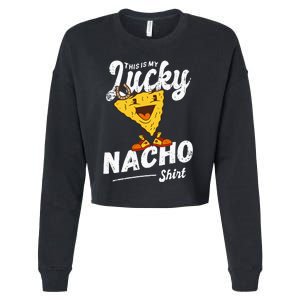 Lucky Poker Player Gambling Funny Poker Cropped Pullover Crew