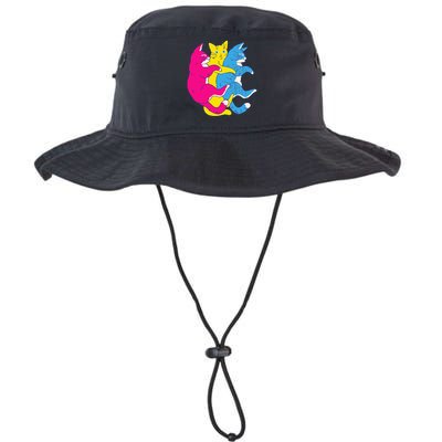 LGBTQ Pansexual Pride Flag Cats Pile Pansexual Legacy Cool Fit Booney Bucket Hat