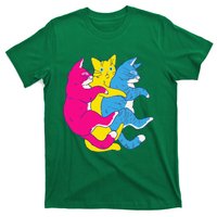 LGBTQ Pansexual Pride Flag Cats Pile Pansexual T-Shirt