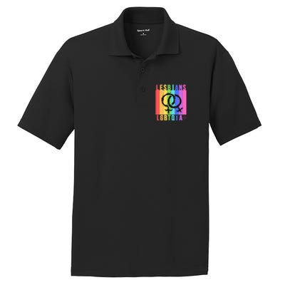 Lesbian Pride Peace Lesbians Rainbow Wives Moms Love Cute Gift PosiCharge RacerMesh Polo