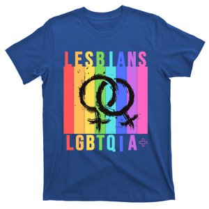 Lesbian Pride Peace Lesbians Rainbow Wives Moms Love Cute Gift T-Shirt