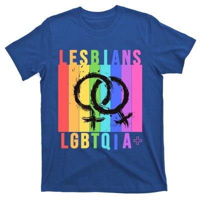 Lesbian Pride Peace Lesbians Rainbow Wives Moms Love Cute Gift T-Shirt