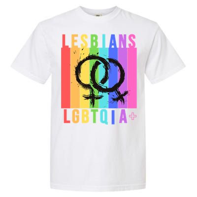 Lesbian Pride Peace Lesbians Rainbow Wives Moms Love Cute Gift Garment-Dyed Heavyweight T-Shirt