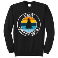 Lenox Pennsylvania Pa Usa City Pride Retro Sunset Tall Sweatshirt