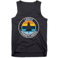 Lenox Pennsylvania Pa Usa City Pride Retro Sunset Tank Top