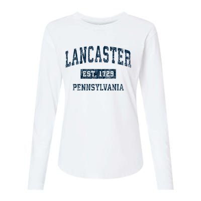 Lancaster Pennsylvania Pa Vintage Sports Womens Cotton Relaxed Long Sleeve T-Shirt