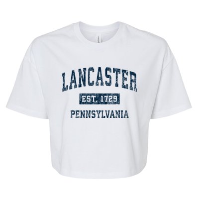 Lancaster Pennsylvania Pa Vintage Sports Bella+Canvas Jersey Crop Tee