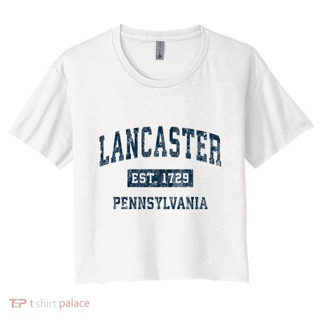 Lancaster Pennsylvania Pa Vintage Sports Crop Top