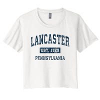 Lancaster Pennsylvania Pa Vintage Sports Women's Crop Top Tee