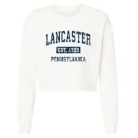 Lancaster Pennsylvania Pa Vintage Sports Cropped Pullover Crew