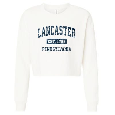 Lancaster Pennsylvania Pa Vintage Sports Cropped Pullover Crew