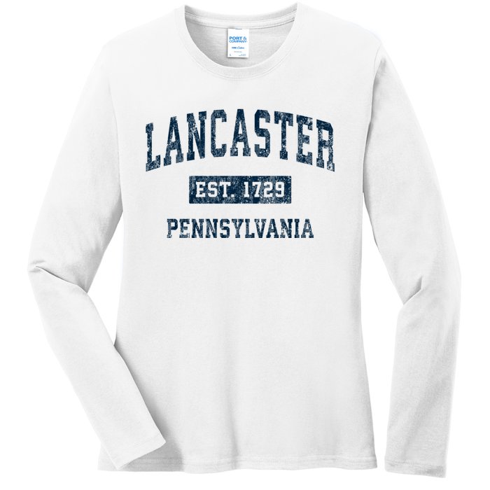 Lancaster Pennsylvania Pa Vintage Sports Ladies Long Sleeve Shirt