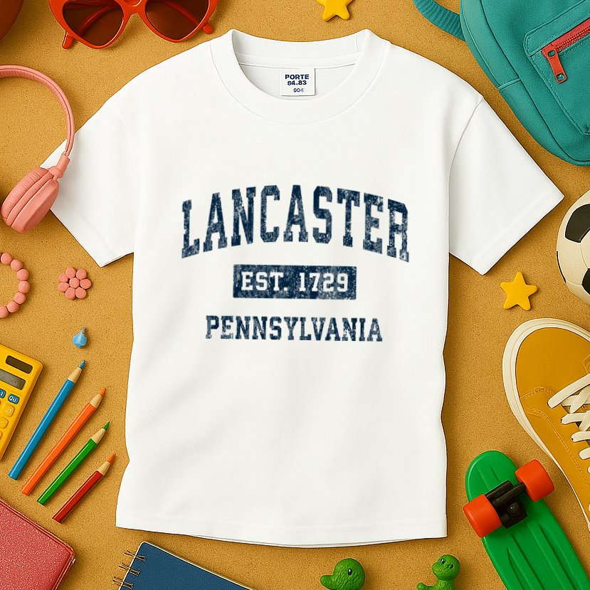 Lancaster Pennsylvania Pa Vintage Sports Kids T-Shirt