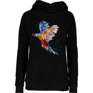 Love Parrot Parrot Lovers Womens Funnel Neck Pullover Hood