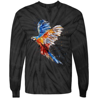 Love Parrot Parrot Lovers Tie-Dye Long Sleeve Shirt