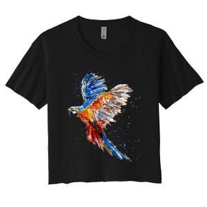 Love Parrot Parrot Lovers Women's Crop Top Tee