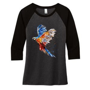 Love Parrot Parrot Lovers Women's Tri-Blend 3/4-Sleeve Raglan Shirt