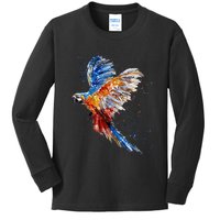 Love Parrot Parrot Lovers Kids Long Sleeve Shirt