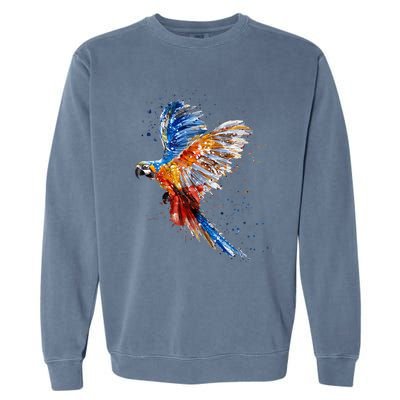 Love Parrot Parrot Lovers Garment-Dyed Sweatshirt