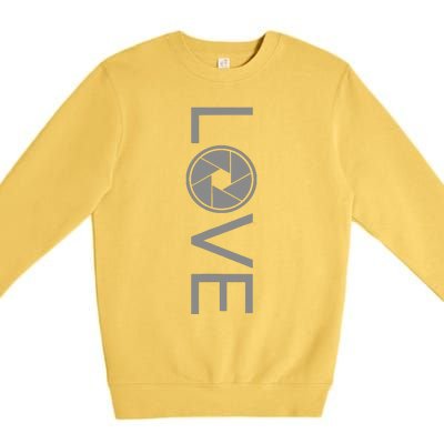 Love Photography Photographer Premium Crewneck Sweatshirt