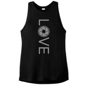 Love Photography Photographer Ladies PosiCharge Tri-Blend Wicking Tank