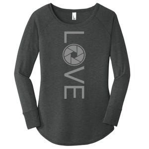 Love Photography Photographer Women's Perfect Tri Tunic Long Sleeve Shirt