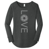 Love Photography Photographer Women's Perfect Tri Tunic Long Sleeve Shirt