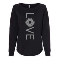 Love Photography Photographer Womens California Wash Sweatshirt