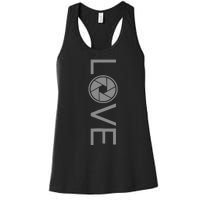 Love Photography Photographer Women's Racerback Tank