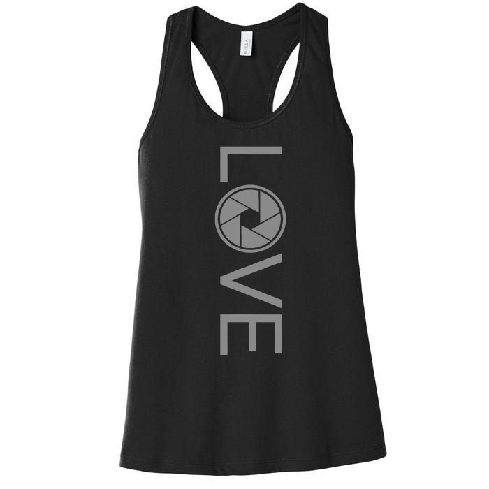 Love Photography Photographer Women's Racerback Tank