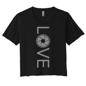 Love Photography Photographer Women's Crop Top Tee