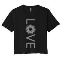 Love Photography Photographer Women's Crop Top Tee