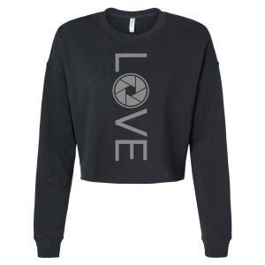 Love Photography Photographer Cropped Pullover Crew