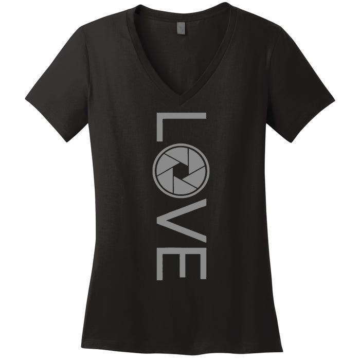 Love Photography Photographer Women's V-Neck T-Shirt