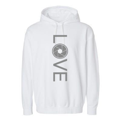 Love Photography Photographer Garment-Dyed Fleece Hoodie