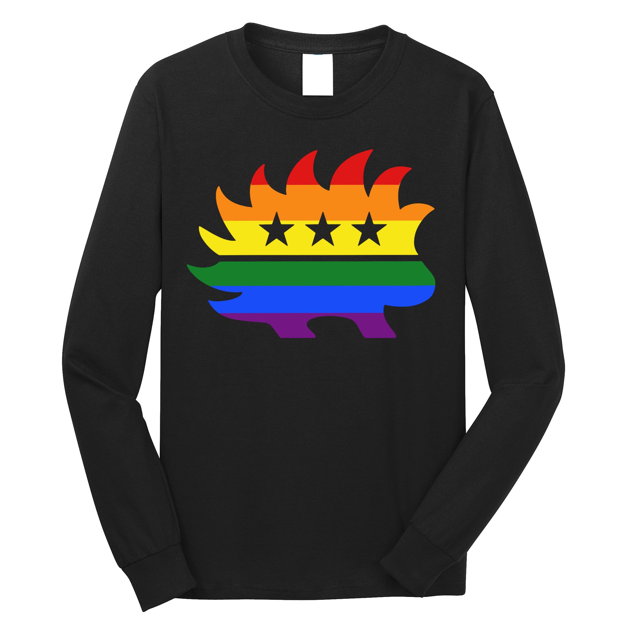 Libertarian Party Porcupine Rainbow Long Sleeve Shirt
