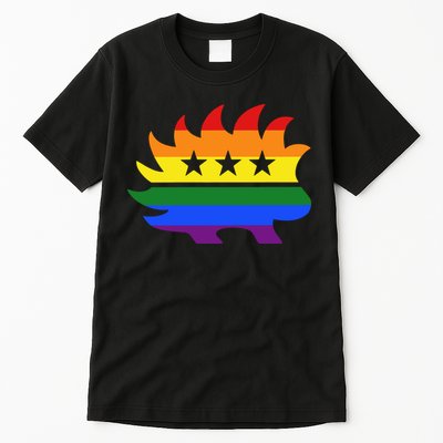 Libertarian Party Porcupine Rainbow Tall T-Shirt
