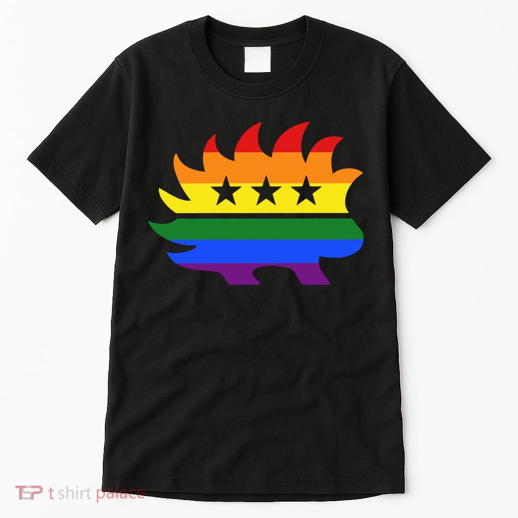 Libertarian Party Porcupine Rainbow Tall T-Shirt